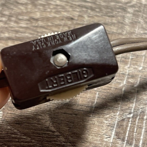 Vintage Gilbert Floral Tulip Lilly Pad Table Lamp USA Bronze Base RARE - Picture 3 of 14